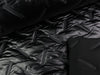 Metallic Steppstoff Quilt Fabrizio schwarz glänzend uni