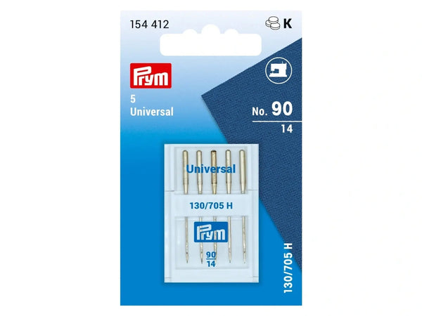 Prym 154412 Nähmaschinennadeln mit Flachkolben - Universal - No. 90 - 5 Stück