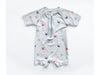 Swim & Sport Jersey Kleine Krabben bunt auf Optical white UPF50