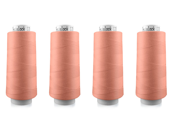 Amann Trojalock No. 120 Overlockgarn Nähgarn 4x 2500m 71843 - Koralle