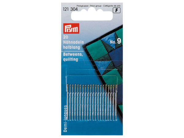 Prym 121304 Nähnadeln halblang silberfarbig - Ø 0,6mm x 28mm No. 9 - 20 Stück