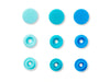 Prym Love 393000 Nähfrei Druckknöpfe Color Snaps 12,4mm blau 30 Stück