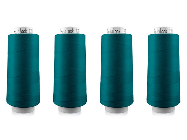 Amann Trojalock No. 120 Overlockgarn Nähgarn 4x 2500m 71792 - Petrol