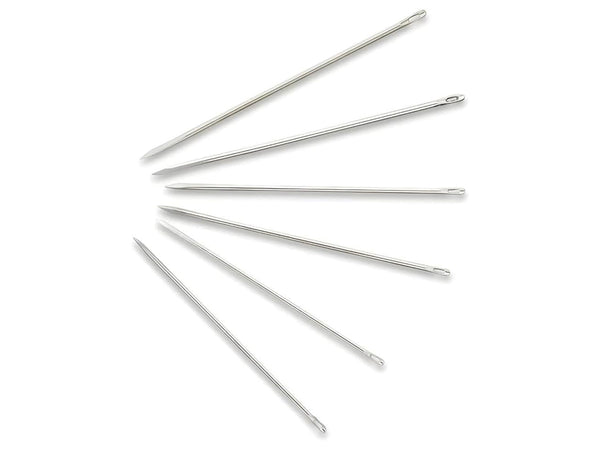 Prym 131285 Ledernadeln mit Dreikantspitze - Ø 0,9mm x 43mm No. 3 - 25 Stück