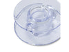Prym 610363 Nähmaschinenspulen für Horizontalgreifer - Ø 21,2mm x 9,2mm - für Bernina-DECO & Brother - Kunststoff transparent 4 Stück