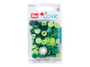 Prym Love 393001 Nähfrei Druckknöpfe Color Snaps 12,4mm grün 30 Stück