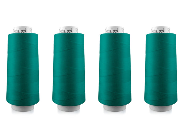 Amann Trojalock No. 120 Overlockgarn Nähgarn 4x 2500m 71080 - Jadegrün