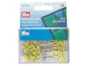 Prym 029160 Glaskopfstecknadeln 43 x 0,60mm - silber, gelb - 1 Dose, 40g