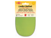 Kleiber 89412 Leder-Imitat Flecken mit Kaschierung zum Annähen vorgelocht - limette - ca. 10cm x 15cm - 2 Stück