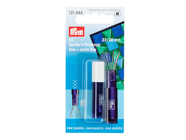 Prym 121444 Quilting Nähnadeln Premium fein + extrafein - 23/26mm - 20 Stück
