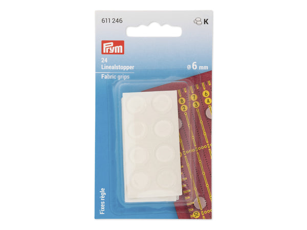 Prym 611246 Linealstopper Silikon transparent - 24 Stück