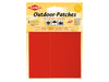 Kleiber 43210 Outdoor-Patches selbstklebend wasserdicht rot - 6,5 x 12cm - 2 Stück