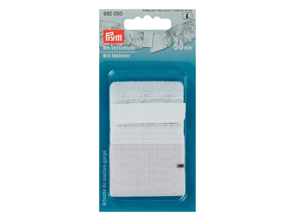 Prym 992050 BH-Verschluss mit Hautschutz weiß - 50mm