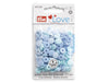 Prym Love 393501 Nähfrei Druckknöpfe Color Snaps Mini 9mm helltürkis, blau, hellblau - 36 Stück
