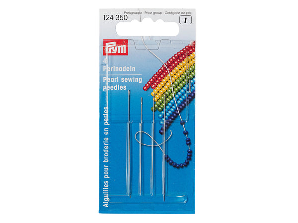 Prym 125350 Perlnadeln Silberöhr - No. 10 & No. 12 - 4 Stück
