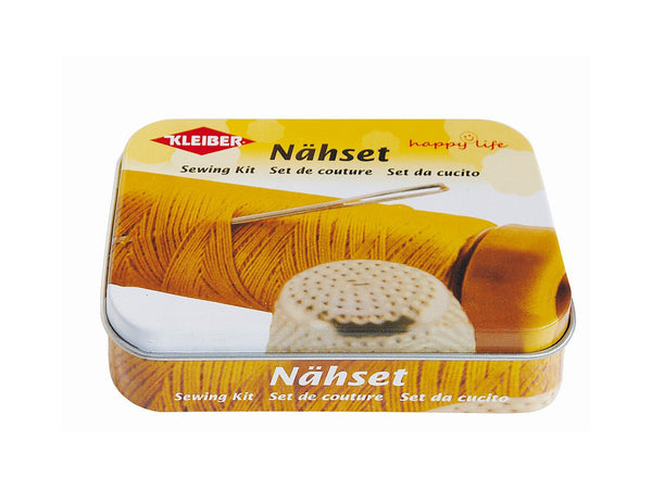 Kleiber 92016 Nähset in Metalldose mit Schere - über 70 Teile - ca. 11cm x 7cm x 3cm
