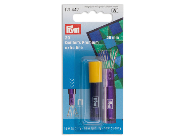 Prym 121442 Quilting Nähnadeln Premium extrafein - 26mm - 20 Stück