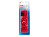 Prym 393438 Nähfrei Druckknöpfe Color Snaps blume 13,6 mm rot - 21 Stück