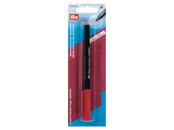 Prym 610845 Wäschemarkierstift rot, permanent