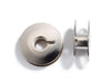 Prym 611352 Nähmaschinenspulen für Doppelumlaufgreifer - 21,9mm x 9,0mm - Stahl vernickelt 5 Stück