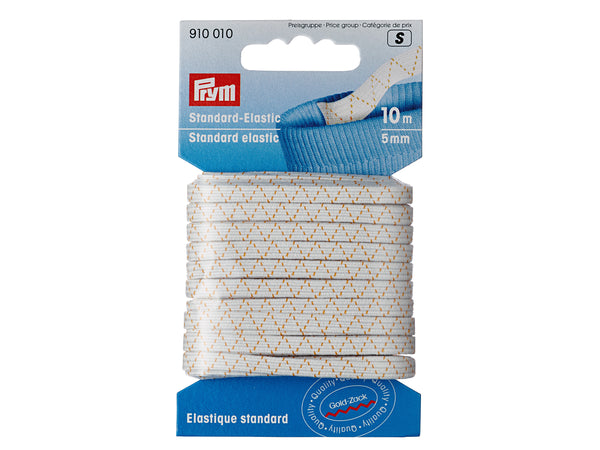 Prym 910010 Standard-Elastic 10m x 5mm - Weiß