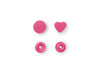 Prym 393347 Nähfrei Druckknöpfe Color Snaps herz 12,4 mm pink - 30 Stück