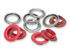 Prym 542562 Ösen mit Scheiben - rot - Ø 14mm - 15 Stück