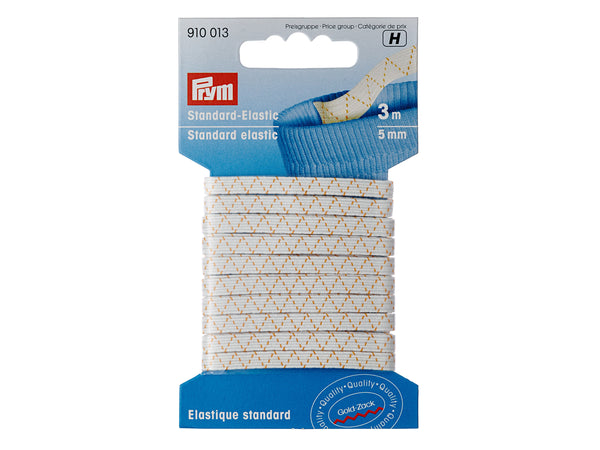 Prym 910013 Standard-Elastic 3m x 5mm - Weiß