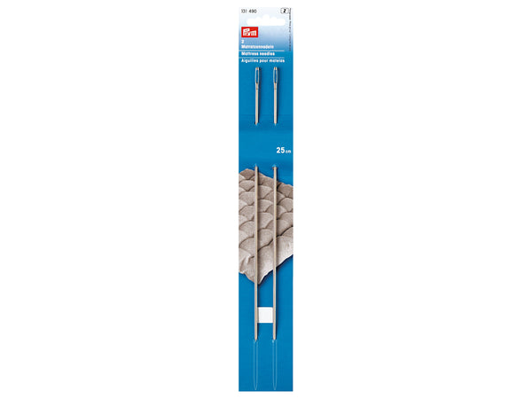 Prym 131490 Matratzennadeln mit einseitiger Spitze - 25cm - 2 Stück