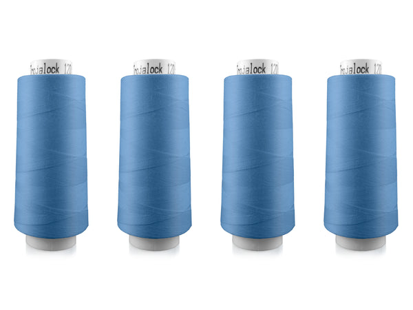 Amann Trojalock No. 120 Overlockgarn Nähgarn 4x 2500m 8426 - Aquamarin