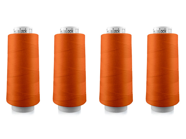 Amann Trojalock No. 120 Overlockgarn Nähgarn 4x 2500m 8414 - Orange