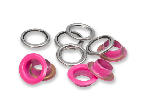 Prym 542549 Ösen mit Scheiben - pink - Ø 11mm - 20 Stück
