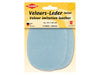 Kleiber 89634 Velours-Leder Imitat Flecken Klein zum Annähen vorgelocht anhydrit - ca. 13cm x 10cm - 2 Stück