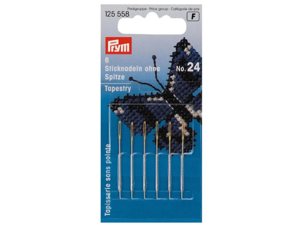 Prym 125558 Sticknadeln ohne Spitze - Ø 0,8mm x 37mm No. 24 - 6 Stück