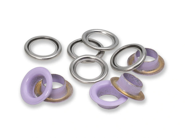 Prym 542548 Ösen mit Scheiben - lila - Ø 11mm - 20 Stück