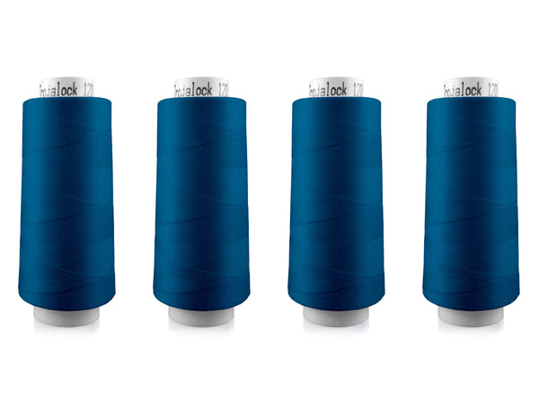 Amann Trojalock No. 120 Overlockgarn Nähgarn 4x 2500m 7865 - Kornblumenblau