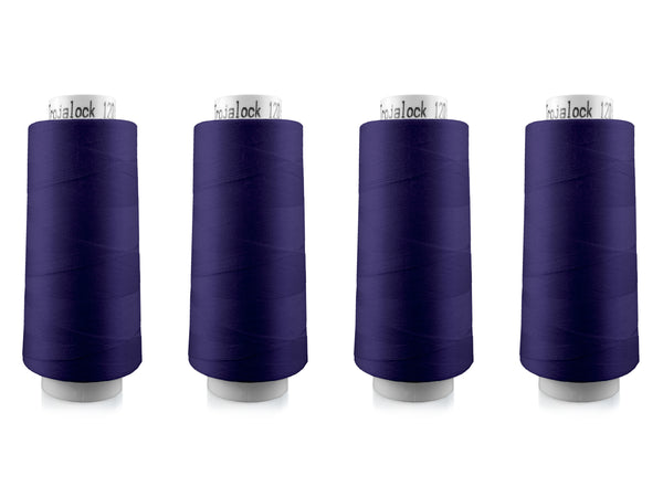 Amann Trojalock No. 120 Overlockgarn Nähgarn 4x 2500m 7859 - Pflaume