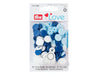 Prym Love 393009 Nähfrei Druckknöpfe Color Snaps 12,4mm blau-weiß-hellblau 30 Stück