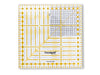 Prym 611306 Omnigrid Universal-Lineal 15 x 15cm mit Lineal Fibel transparent