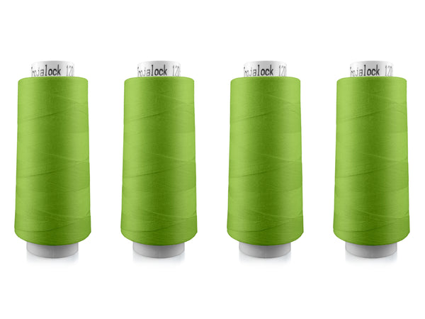 Amann Trojalock No. 120 Overlockgarn Nähgarn 4x 2500m 7137 - Neongrün