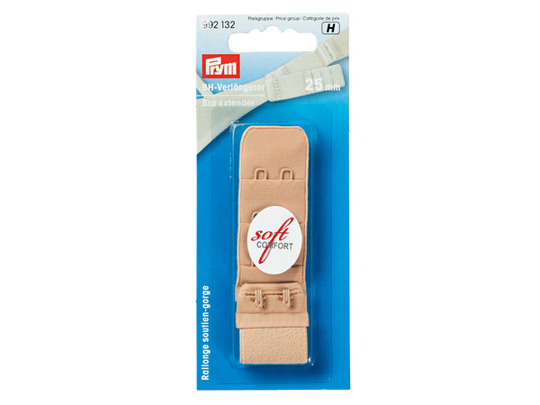 Prym 992132 BH-Verlängerer soft comfort 3 x 2 Haken hautfarben - 25mm
