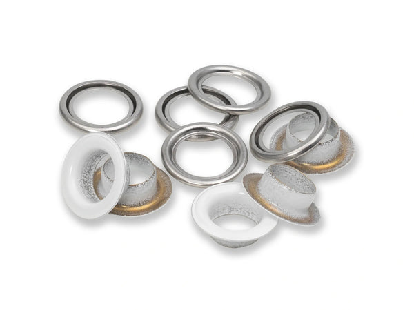 Prym 542540 Ösen mit Scheiben - weiß - Ø 11mm - 20 Stück