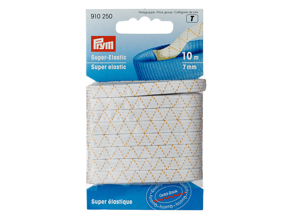 Prym 910250 Super-Elastic 10m x 7mm - Weiß