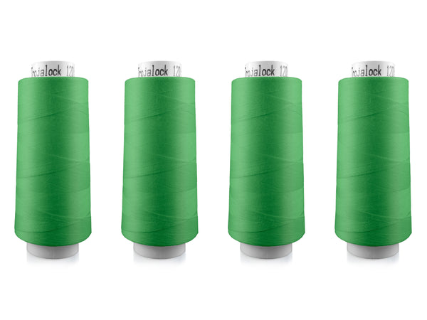 Amann Trojalock No. 120 Overlockgarn Nähgarn 4x 2500m 1427 - Hellgrün