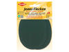 Kleiber 34508 Jeans-Flicken Oval - zum Ausbessern und Verstärken - grün - ca. 13cm x 10cm - 2 Stück