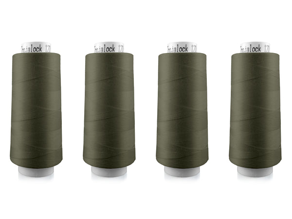 Amann Trojalock No. 120 Overlockgarn Nähgarn 4x 2500m 1162 - Oliv