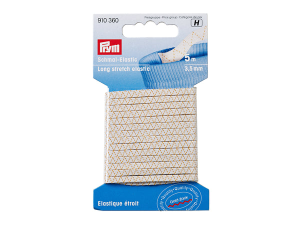 Prym 910360 Schmal-Elastic 5m x 3,5mm - Weiß