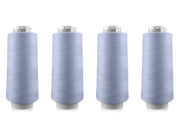 Amann Trojalock No. 120 Overlockgarn Nähgarn 4x 2500m 0814 - Eisblau
