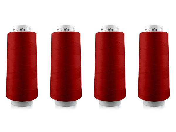 Amann Trojalock No. 120 Overlockgarn Nähgarn 4x 2500m 0504 - Rot