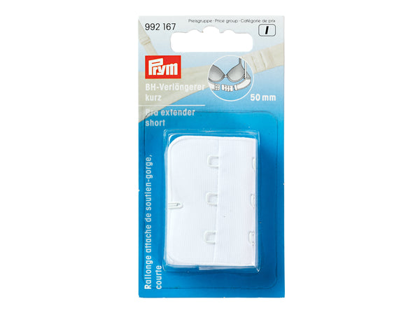 Prym 992167 BH-Verlängerer kurz weiß - 50mm